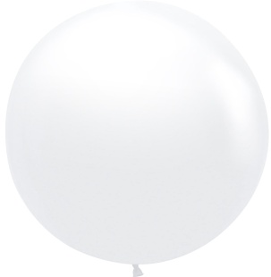 Шар (36''/91 см), Белый (005), пастель, 10 шт.