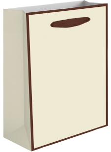 Пакет подарочный, 230гр, Премиум, Ванильный крем, 20*15*6 см, 1 шт.