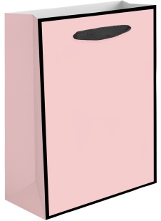 Пакет подарочный, 230гр, Премиум, Светло-розовый, 15*14*7 см, 1 шт.